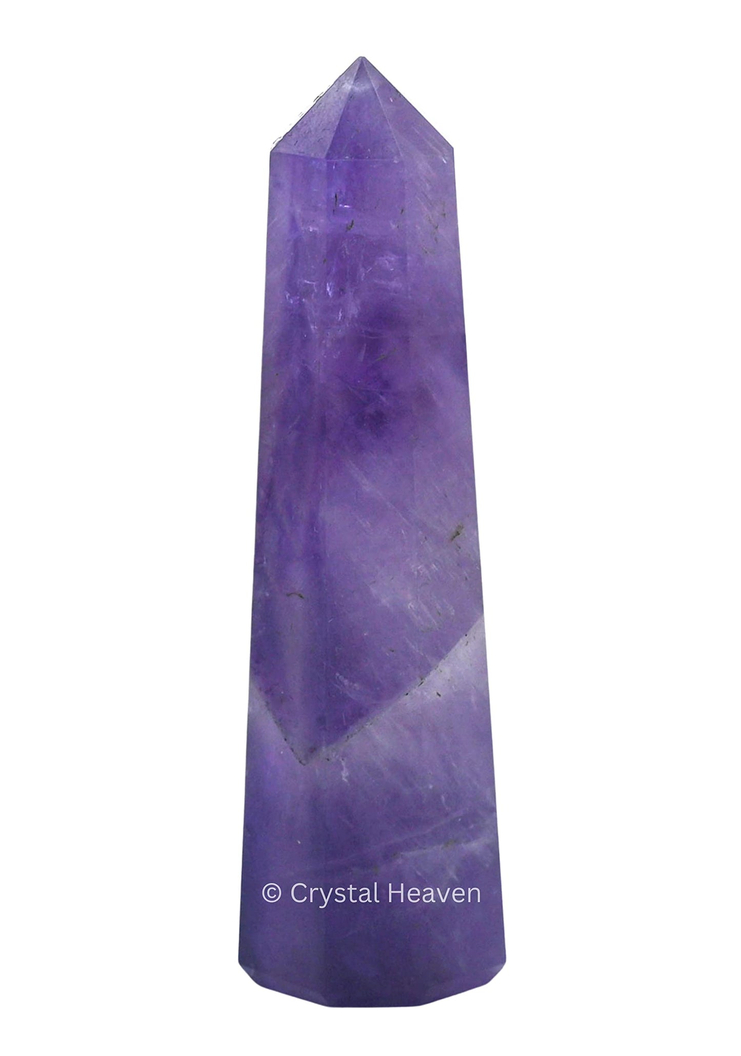 Amethyst Crystal Obelisk for Healing, Clarity & Energy Balance