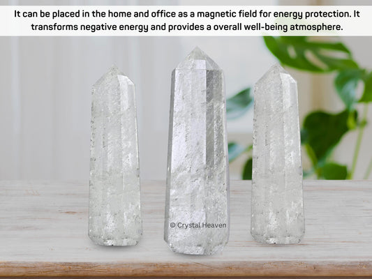 Quartz Crystal Obelisk – Natural Energy Tower for Healing, Balancing & Meditation