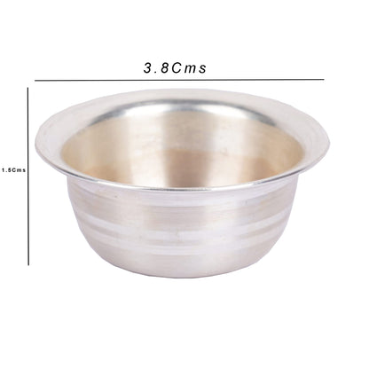 Pure Silver Hallmarked Bowl for Pooja, Feeding, or Gifting – Traditional Dhruvs Collection Piece