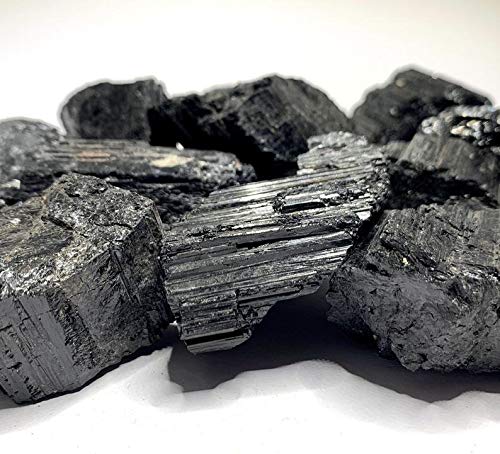 Gem Stone Factory Black Tourmaline Rough Stone, 1Kg