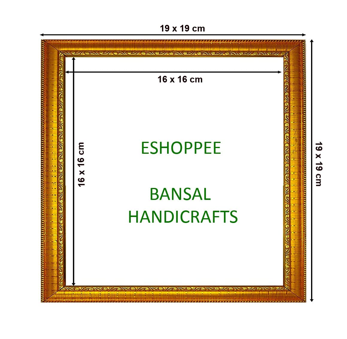 Sampoorna Shri Yantra Frame – eShopeee 19x19 cm Vastu Yantra for Health, Wealth & Prosperity