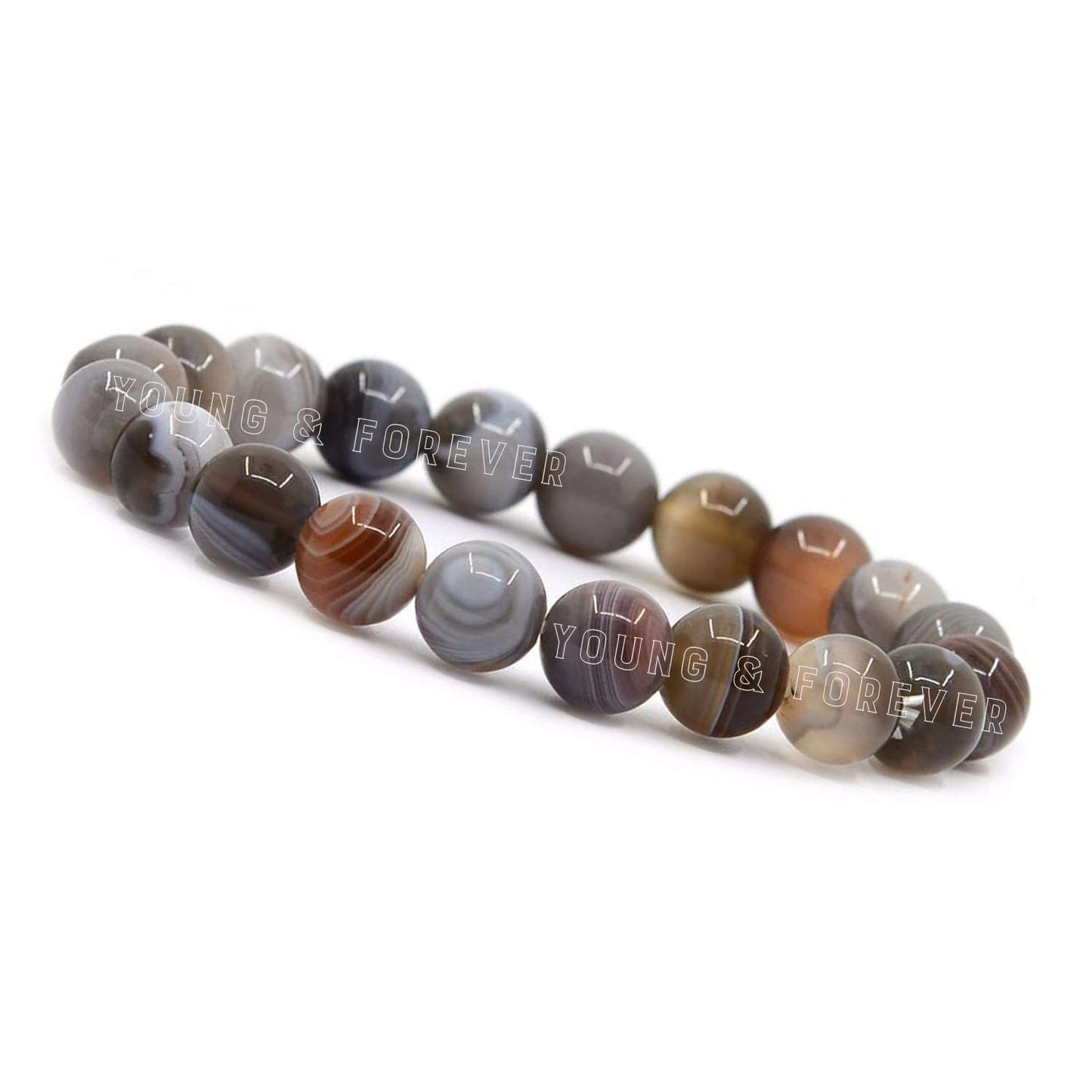 Botswana Agate Manifestation Bracelet – Natural Crystal for Stress & Positivity