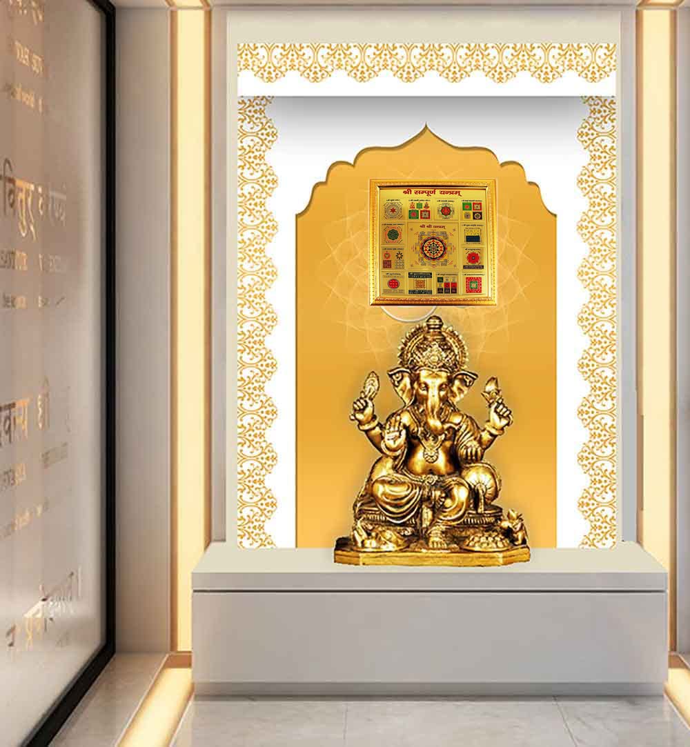 Sampoorna Shri Yantra Frame – eShopeee 19x19 cm Vastu Yantra for Health, Wealth & Prosperity