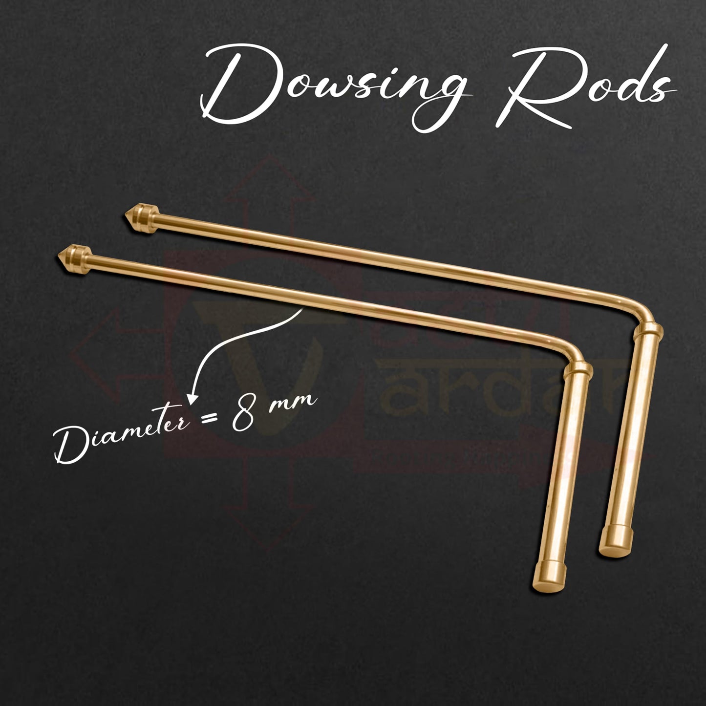 Vastu Vardan Brass Dowsing Rods Set with Board & Pendulum – Energy Checking Tool