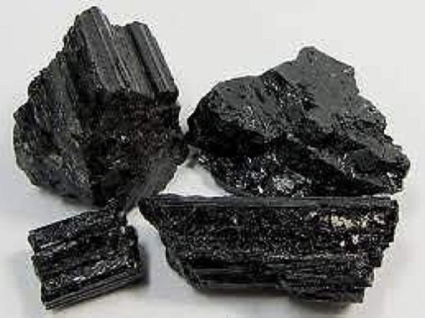 Gem Stone Factory Black Tourmaline Rough Stone, 1Kg