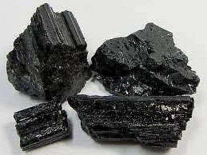 Gem Stone Factory Black Tourmaline Rough Stone, 1Kg