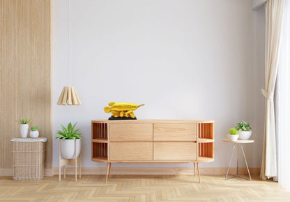 Golden Arowana Fish Statue – Feng Shui Wealth & Vastu Symbol