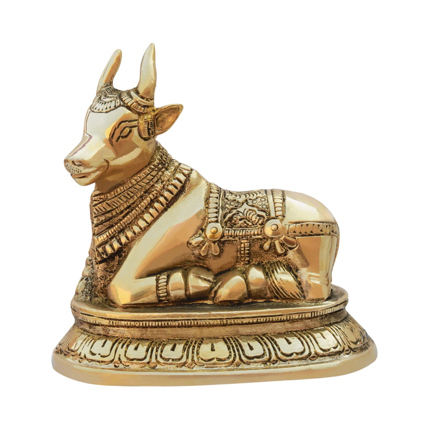 TREEMAISON Brass Nandi Idol – Vastu Remedy for Home & Office