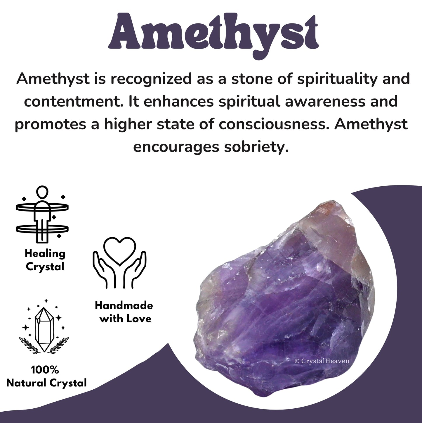 Amethyst Crystal Obelisk – Natural Stone Tower for Manifestation, Meditation & Protection