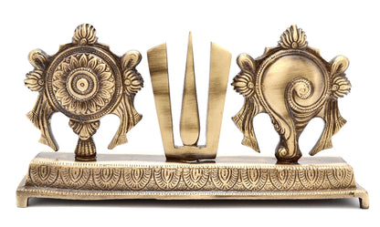 Brass Shankh Showpiece – Symbol of Purity, Positivity & Divine Energy