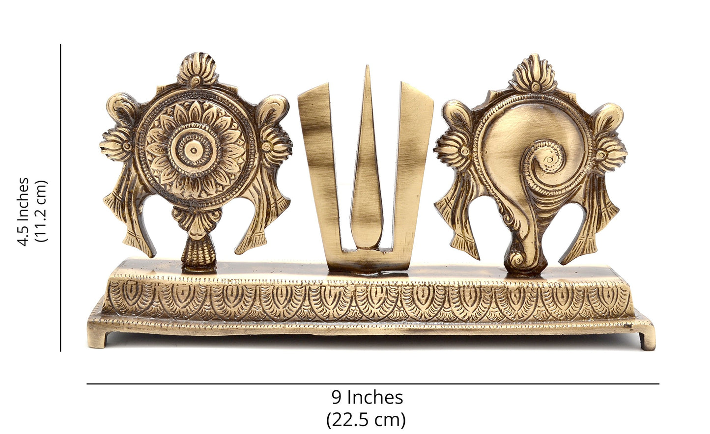 Brass Shankh Showpiece – Symbol of Purity, Positivity & Divine Energy